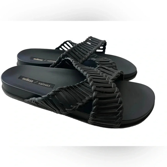 NWOT Melissa Women’s Cosmic Ii + Salinas Sandals Black size 9 - Picture 4 of 8
